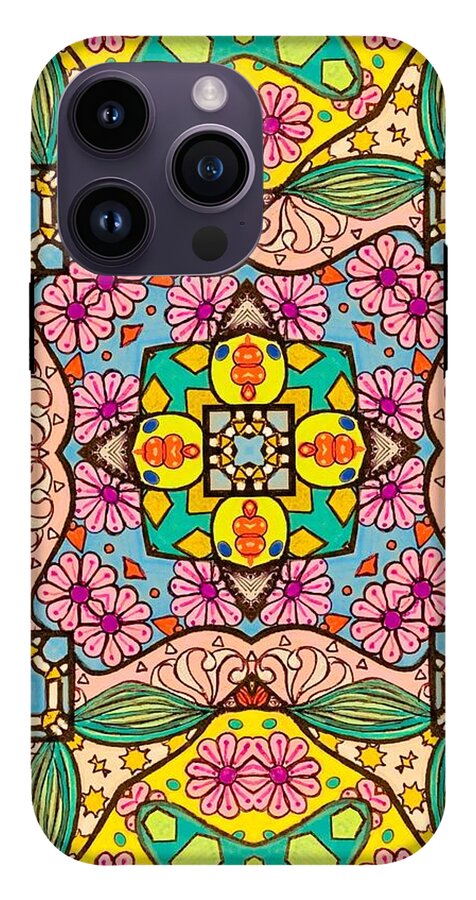 Pink Flower Doodle - Phone Case