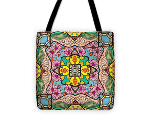 Pink Flower Doodle - Tote Bag