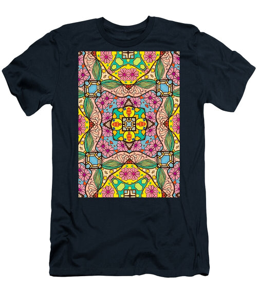 Pink Flower Doodle - T-Shirt