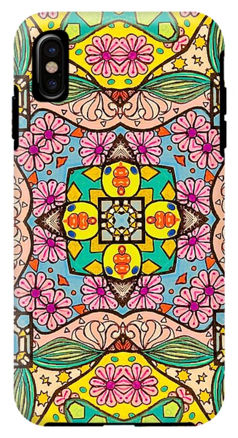 Pink Flower Doodle - Phone Case