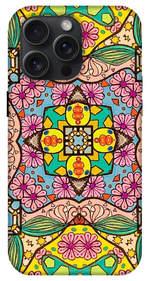 Pink Flower Doodle - Phone Case