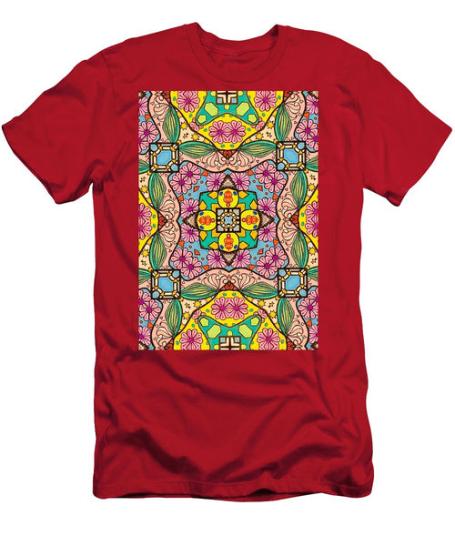 Pink Flower Doodle - T-Shirt