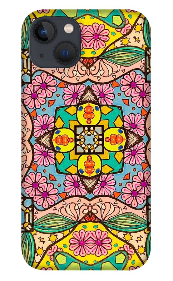 Pink Flower Doodle - Phone Case