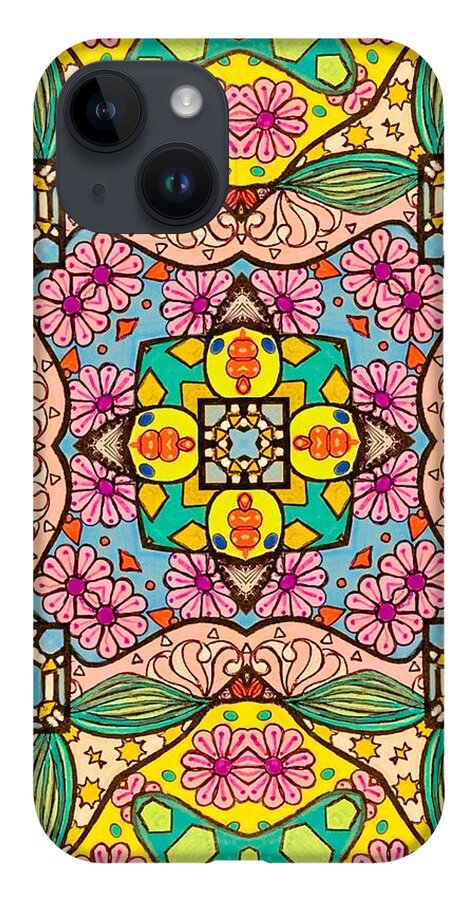 Pink Flower Doodle - Phone Case