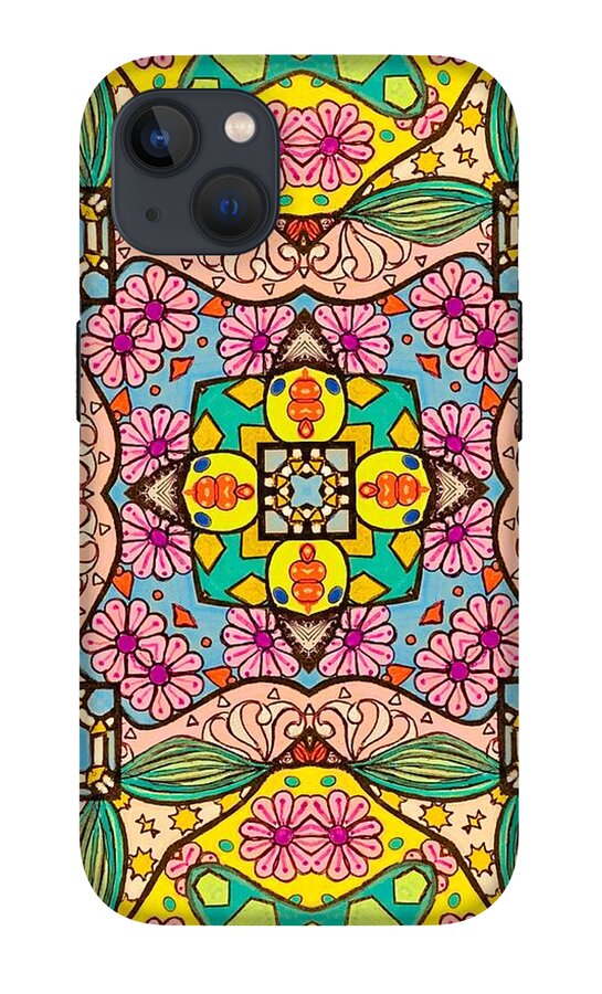 Pink Flower Doodle - Phone Case