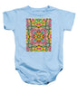Pink Flower Doodle - Baby Onesie