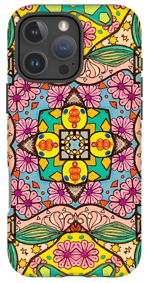 Pink Flower Doodle - Phone Case