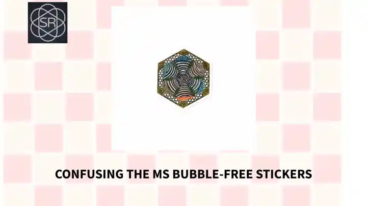 Confusing the MS Bubble-free stickers by@Outfy