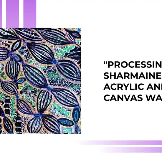 &quot;Processing&quot; by Sharmaine Rayner Acrylic and Resin on Canvas Wall Art by@Outfy