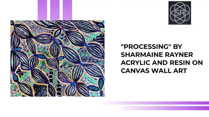 &quot;Processing&quot; by Sharmaine Rayner Acrylic and Resin on Canvas Wall Art by@Outfy