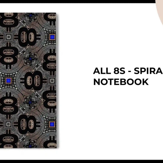All 8s - Spiral Notebook by@Outfy