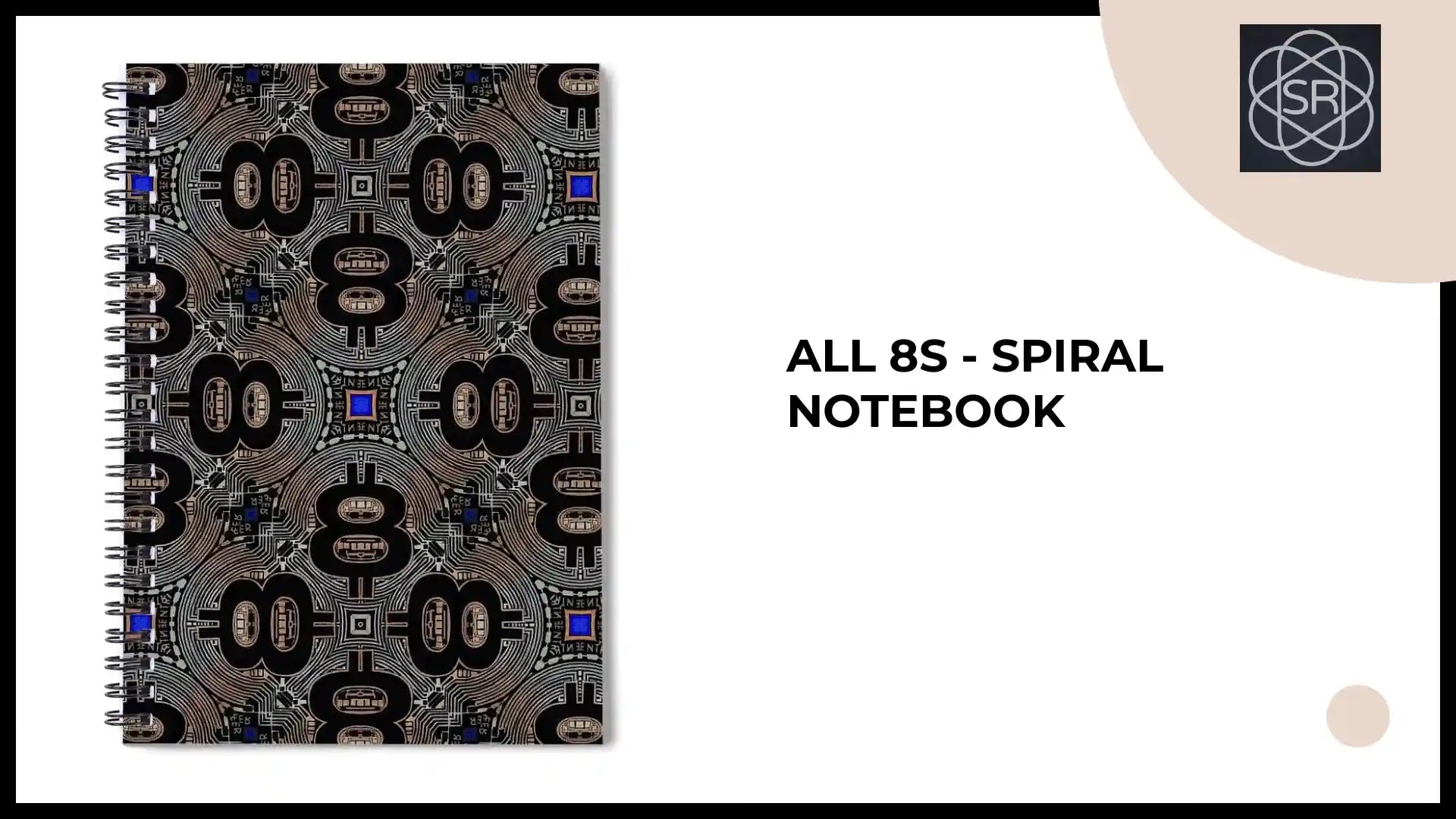 All 8s - Spiral Notebook by@Outfy