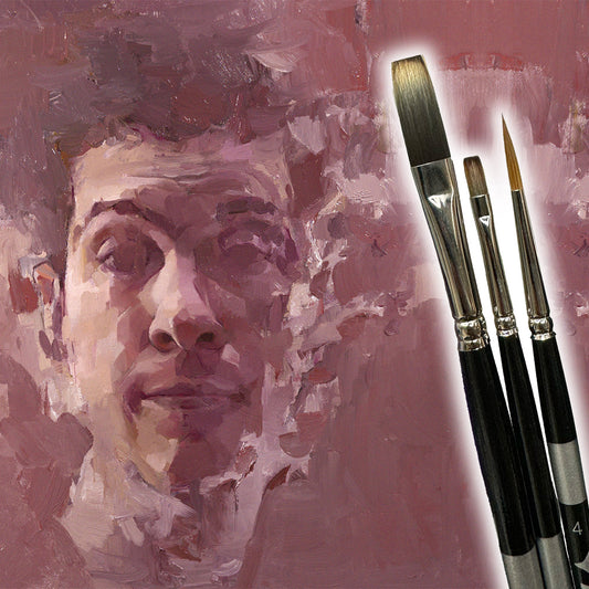 Nick Runge 3-Piece Trekell Brush Set for Oil