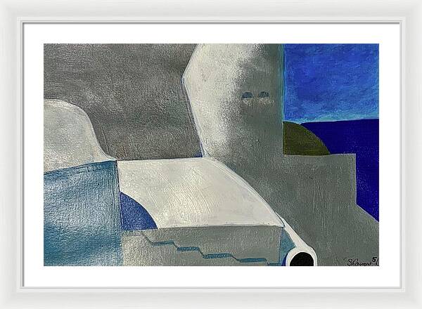 Santorini Vibes - Framed Print