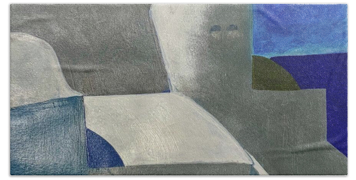 Santorini Vibes - Beach Towel