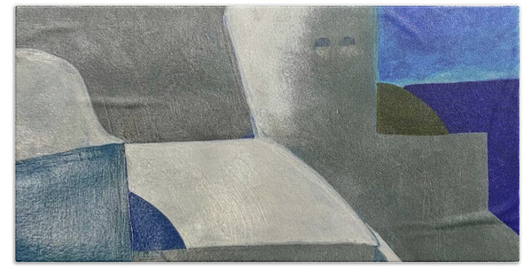 Santorini Vibes - Beach Towel