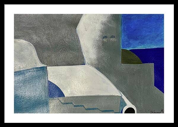 Santorini Vibes - Framed Print
