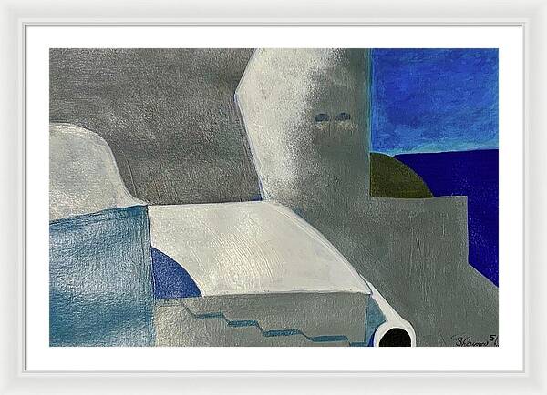 Santorini Vibes - Framed Print