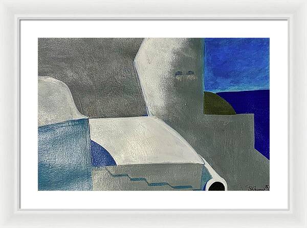 Santorini Vibes - Framed Print