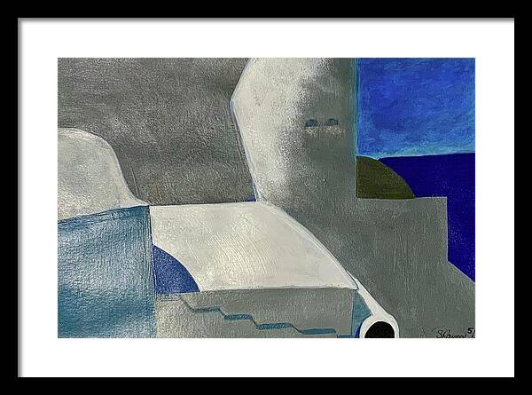 Santorini Vibes - Framed Print