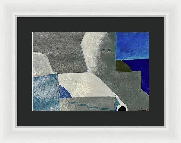 Santorini Vibes - Framed Print