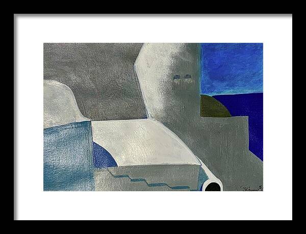 Santorini Vibes - Framed Print