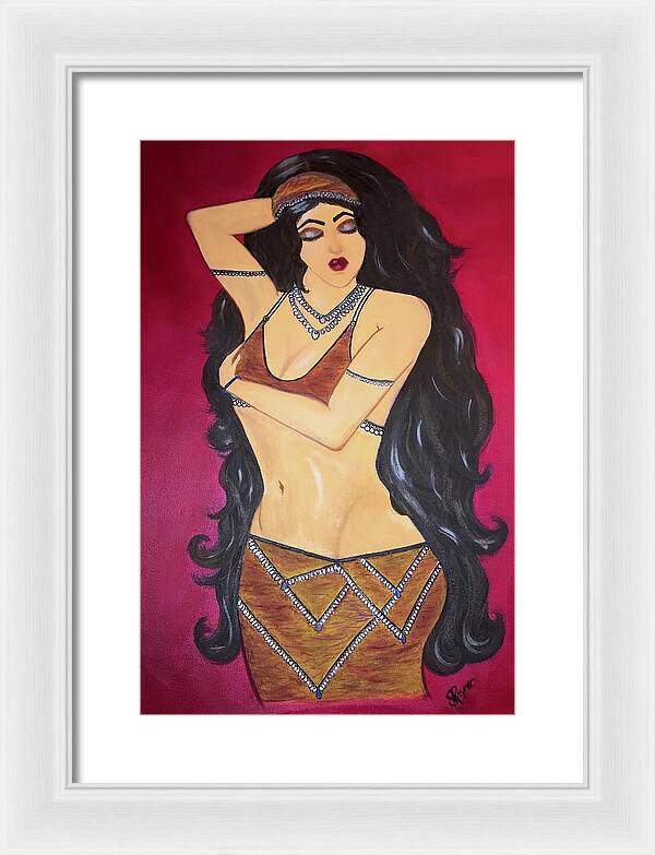 The Bellydancer - Framed Art Print