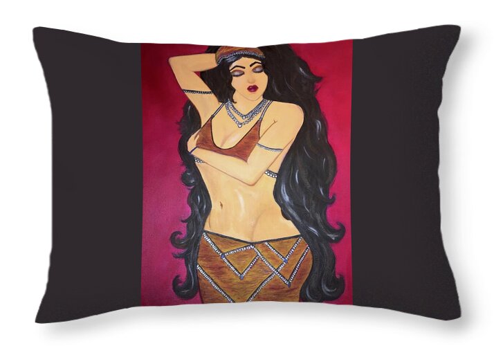 The Bellydancer - Throw Pillow