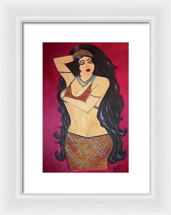 The Bellydancer - Framed Art Print