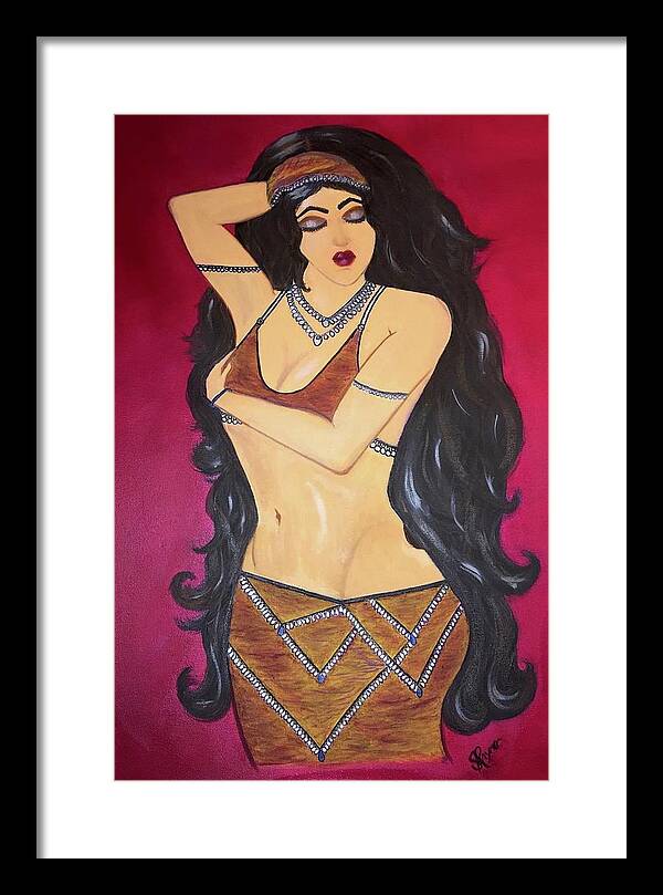 The Bellydancer - Framed Art Print