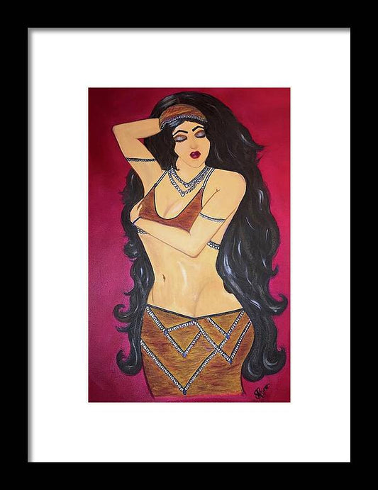 The Bellydancer - Framed Art Print