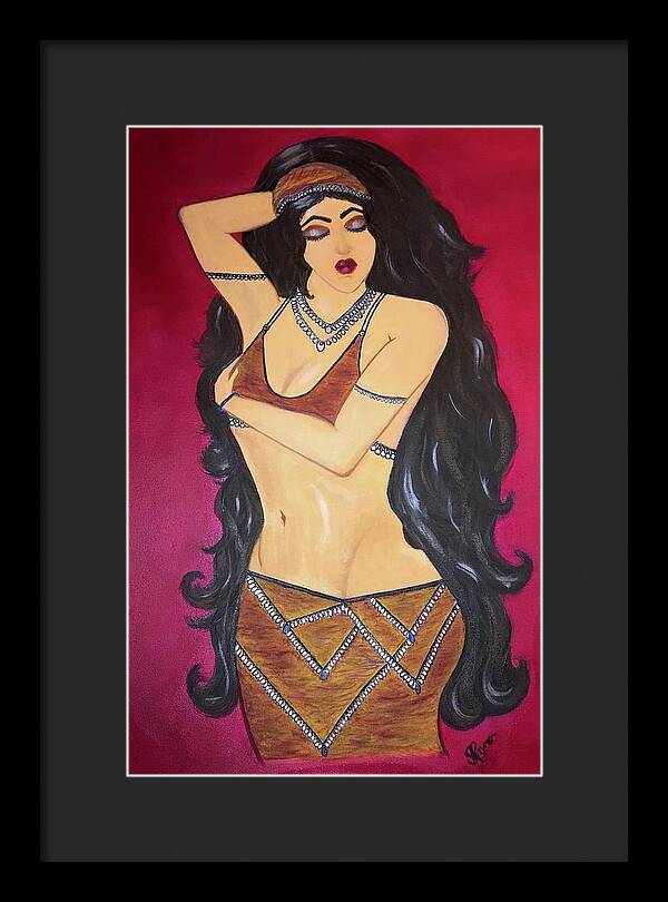 The Bellydancer - Framed Art Print