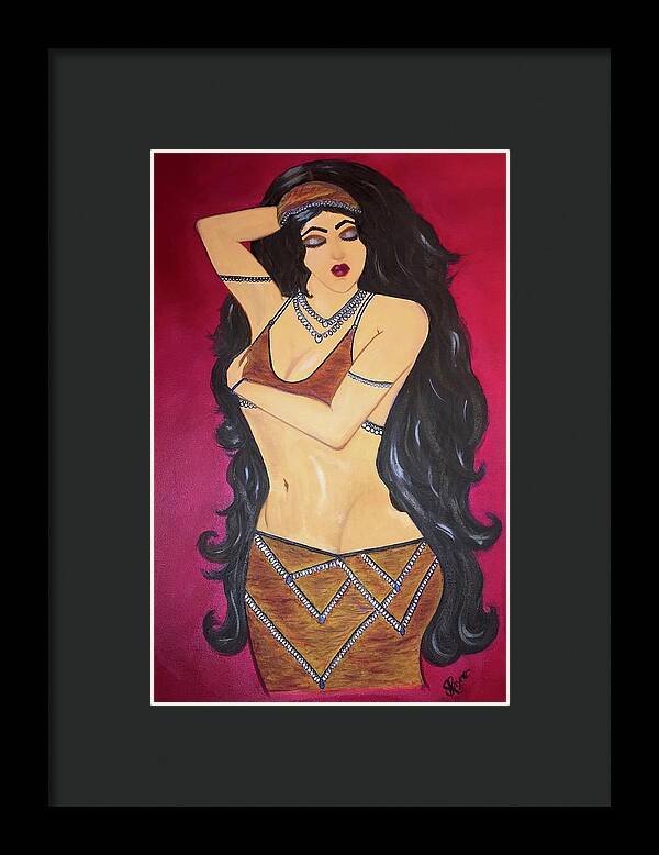 The Bellydancer - Framed Art Print
