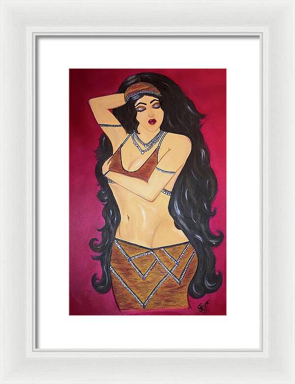 The Bellydancer - Framed Art Print