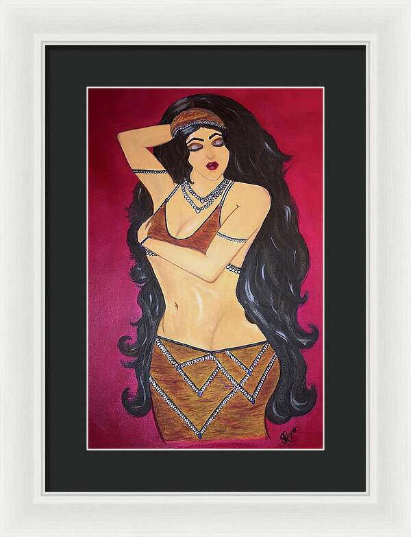 The Bellydancer - Framed Art Print