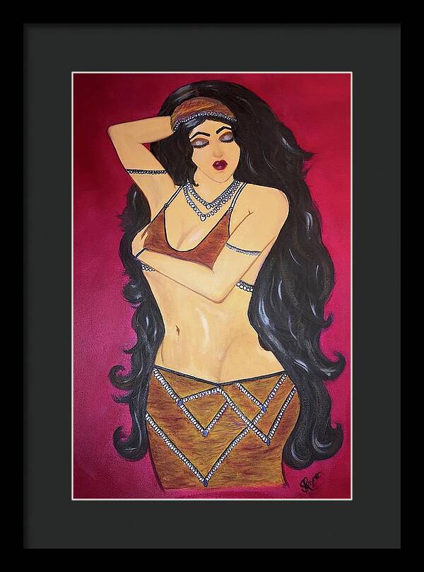 The Bellydancer - Framed Art Print