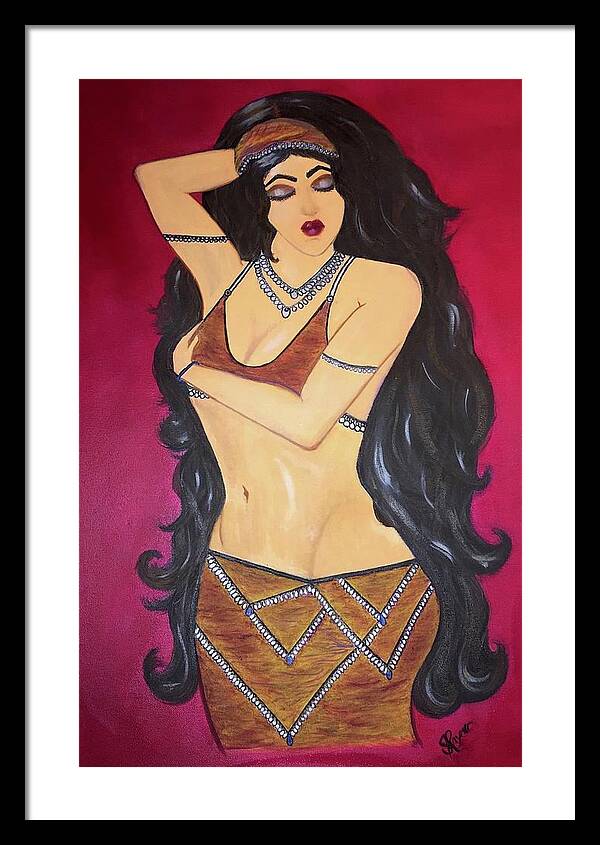 The Bellydancer - Framed Art Print
