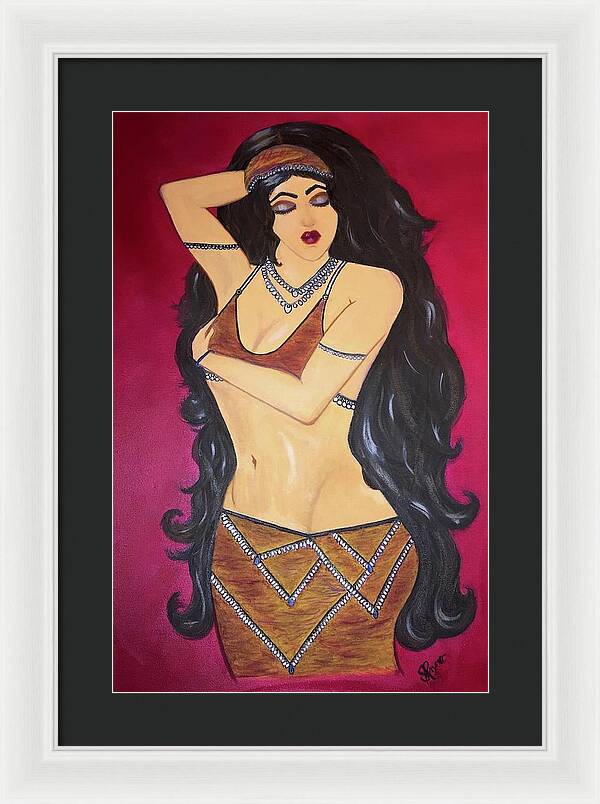 The Bellydancer - Framed Art Print