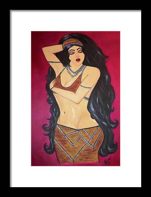 The Bellydancer - Framed Art Print