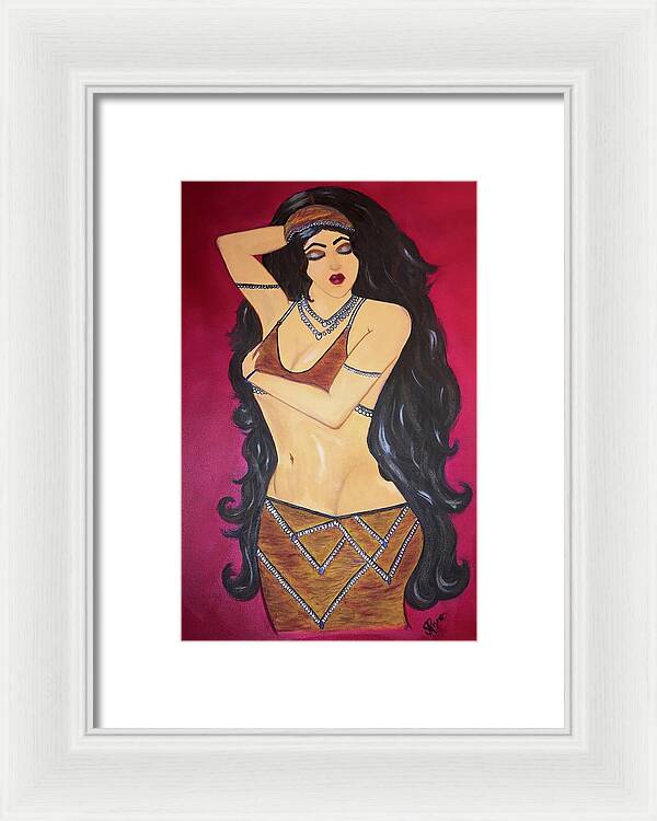 The Bellydancer - Framed Art Print