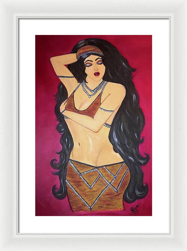 The Bellydancer - Framed Art Print