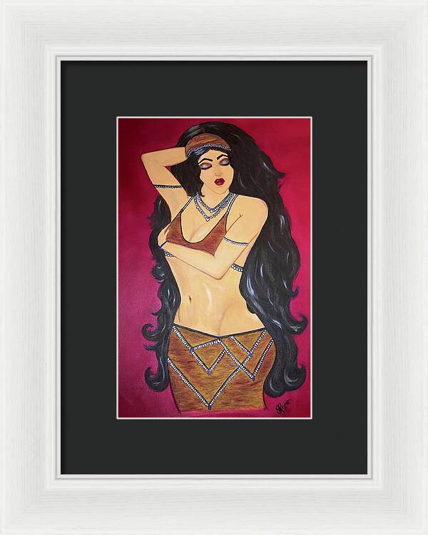 The Bellydancer - Framed Art Print