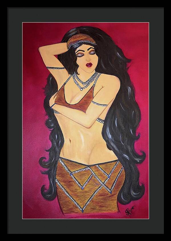 The Bellydancer - Framed Art Print
