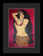 The Bellydancer - Framed Art Print