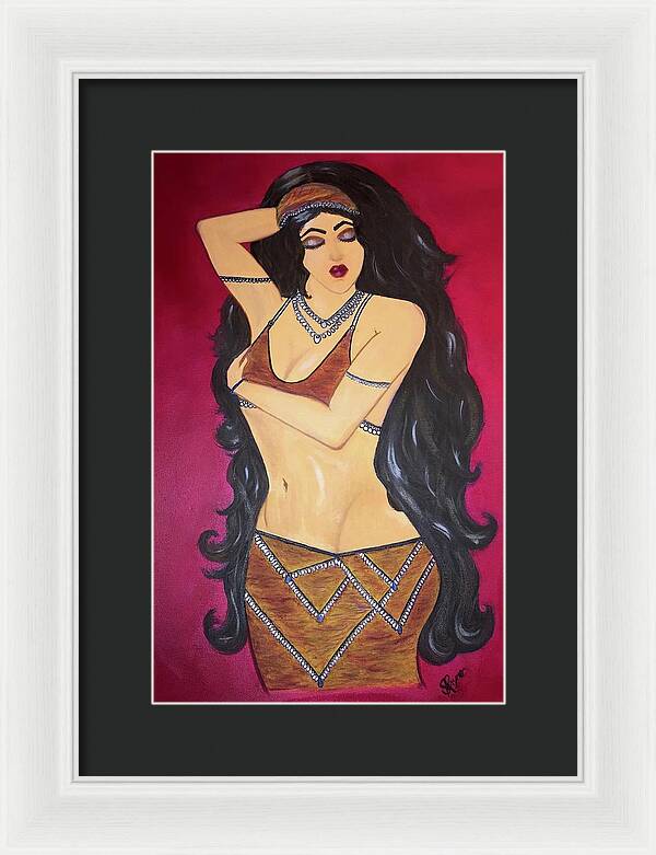 The Bellydancer - Framed Art Print