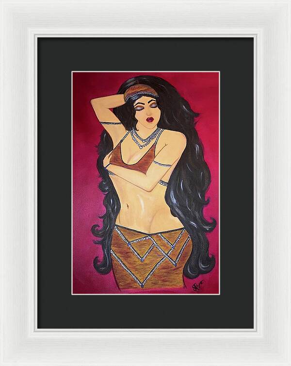 The Bellydancer - Framed Art Print