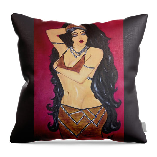 The Bellydancer - Throw Pillow