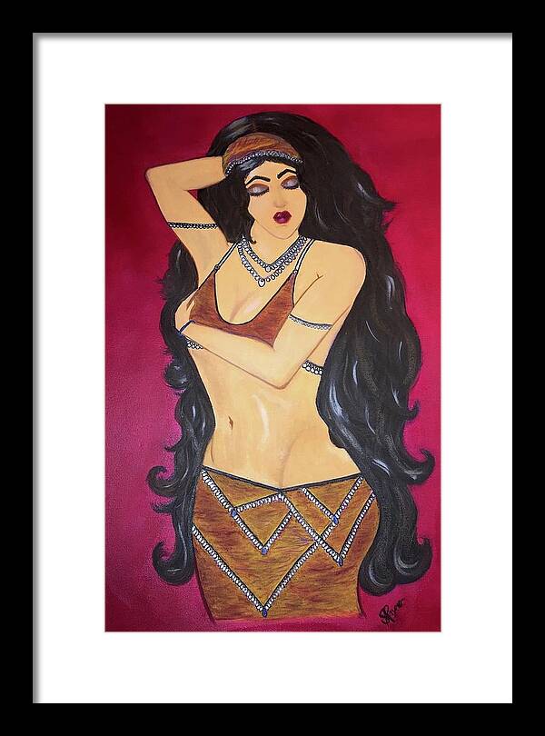 The Bellydancer - Framed Art Print