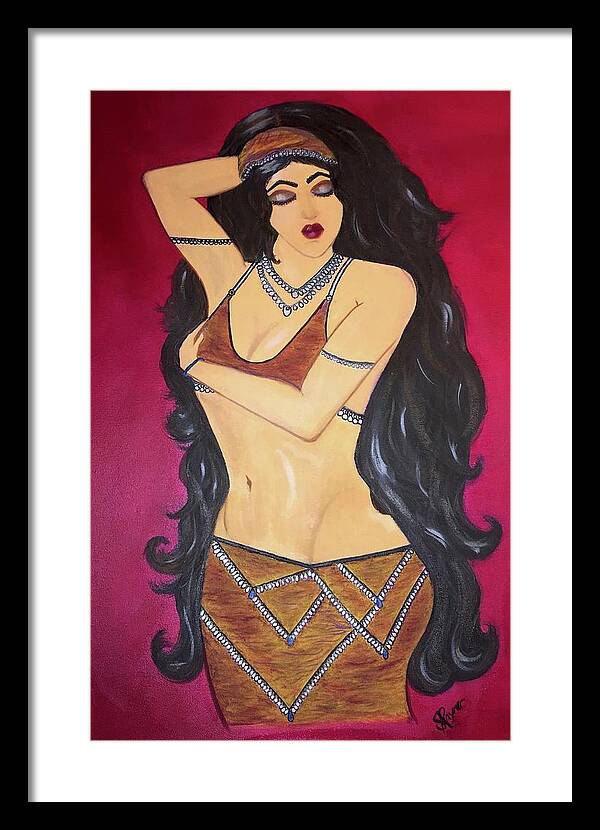 The Bellydancer - Framed Art Print