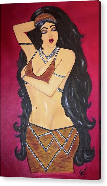 The Bellydancer by Sharmaine Rayner - Acrylic Print